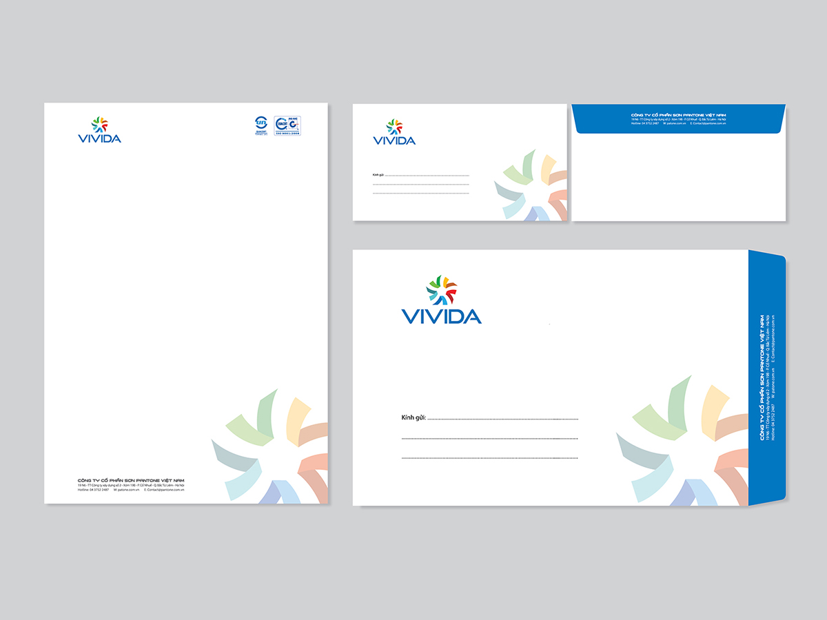 VIVIDA - Sáng tạo tên thương hiệu và thiết kế logo nhận diện thương hiệu sơn VIVIDA